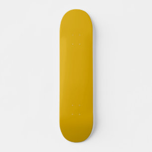Mustard Yellow Solid Colour Skateboard