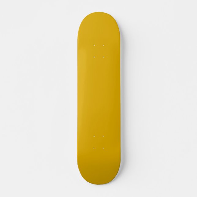 Mustard Yellow Solid Colour Skateboard (Front)