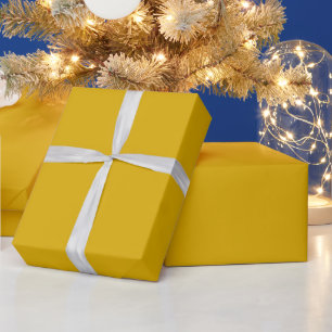 Mustard Yellow Solid Colour Wrapping Paper