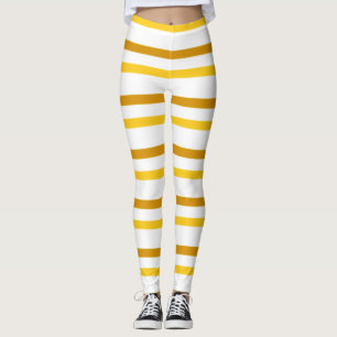 Mustard Yellow Stripe Leggings