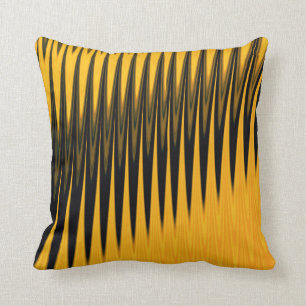 Mustard yellow throw pillow