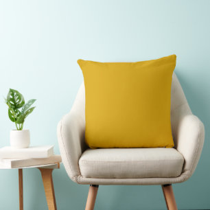 Mustard Yellow Throw Pillow