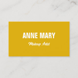 Mustard Yellow White Colourful Bright Professional Business Card