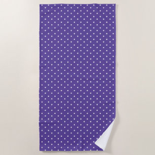 Mustard yellow white polka dots pattern  Beach To Towel