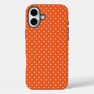 Mustard yellow white polka dots pattern  Case-Mat iPhone 16 Plus Case
