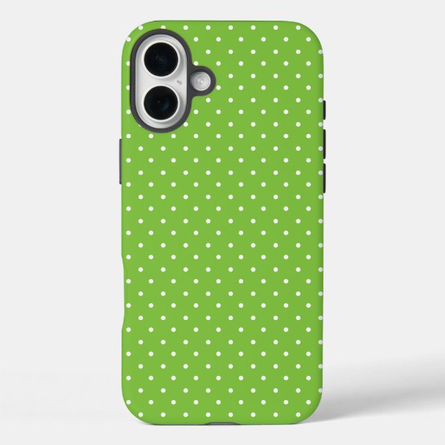 Mustard yellow white polka dots pattern  Case-Mat Case-Mate iPhone Case (Back)