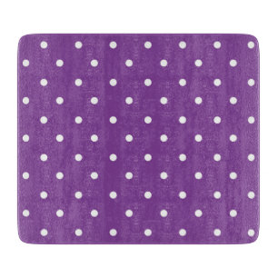 Mustard yellow white polka dots pattern  Cutting Board