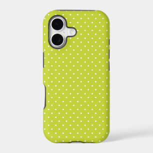 Mustard yellow white polka dots pattern iPhone C
