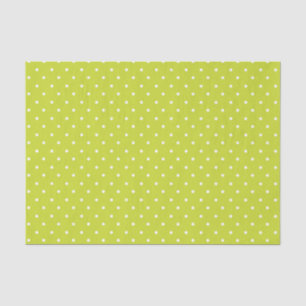 Mustard yellow white polka dots pattern  Tissue P Paper
