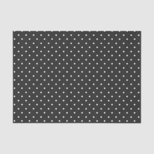 Mustard yellow white polka dots pattern Tissue P Paper