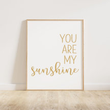 Mustard Yellow You Are My Sunshine