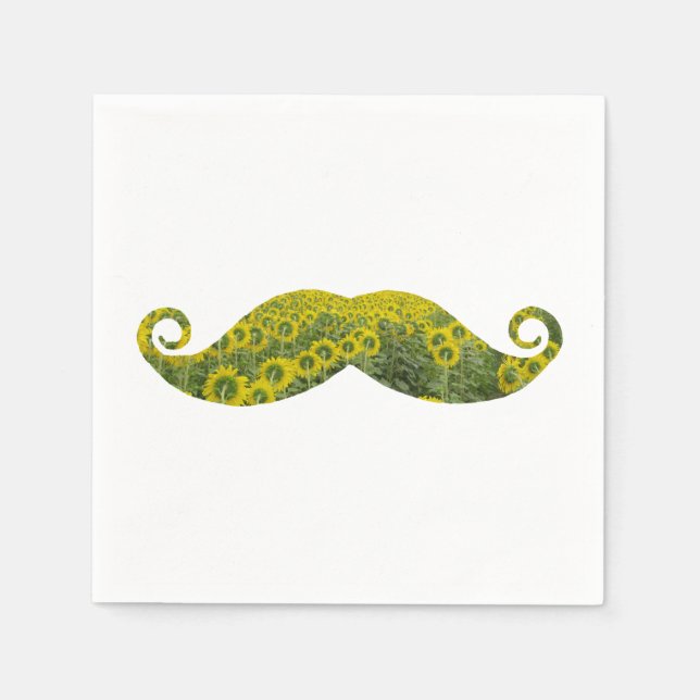 Mustcahes  Cocktail Paper Napkins (Front)