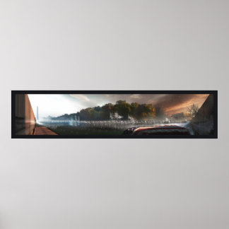 "Muster at the Wall" Poster