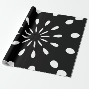 Muster in Schwarz und Weiß Wrapping Paper