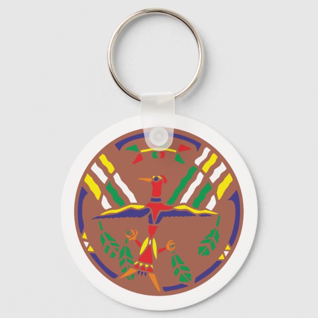Muster Indianer pattern Native American Keychain (Front)