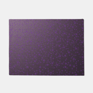 muster purple stars doormat