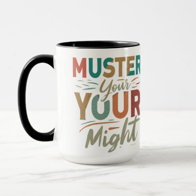 Muster Your Might" Mug 🍺 (Gauche)