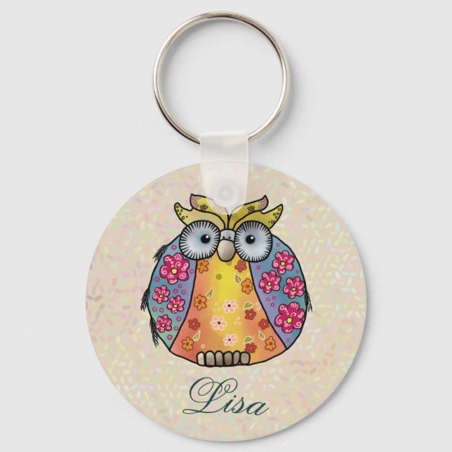 Mustereule Keychain (Front)