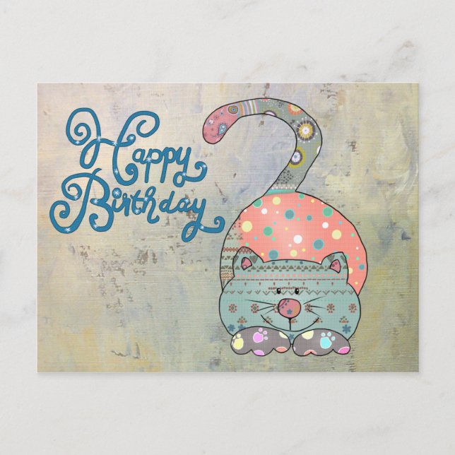 Mustermixkatze Postcard (Front)