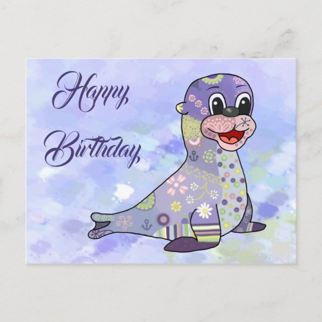 Musterseehund Postcard (Front)