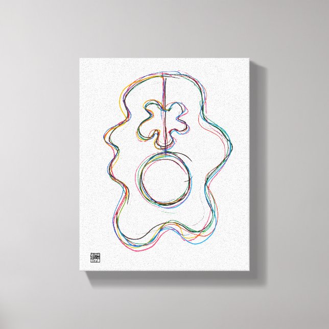 Mutant Avocado 2 Canvas Print (Front)
