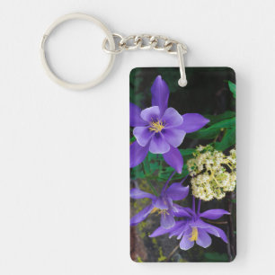 Mutant Columbine Wildflowers Keychain