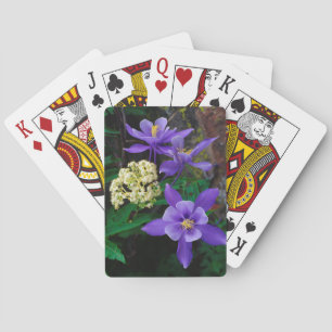 Mutant Columbine Wildflowers Playing Cards
