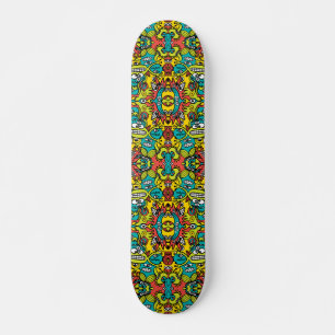 Mutant creatures from my doodle art style lab skateboard