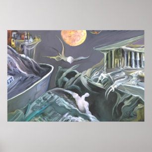 Mutant landscape ' Fulcontrast ' Poster