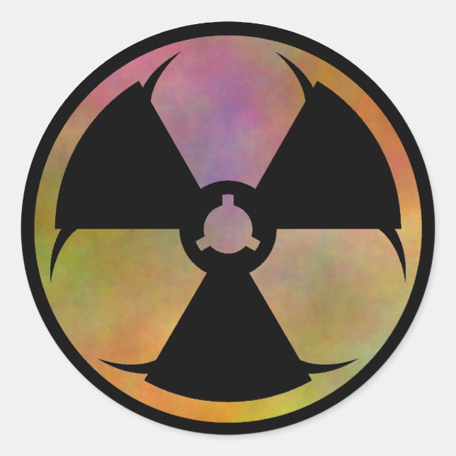 Mutation Hazard Symbol Classic Round Sticker (Front)