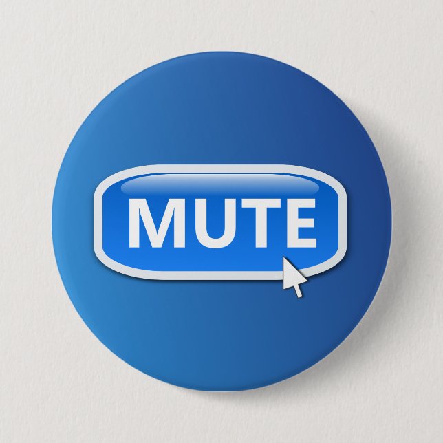 Mute button. 3 inch round button (Front)