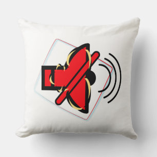Mute Throw Pillow