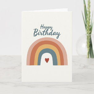 Muted Birthday Rainbow Card