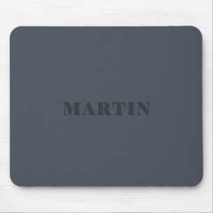 muted blue, ash blue custom name  mouse pad