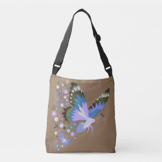 Muted Butterfly Botanical Tote Bag