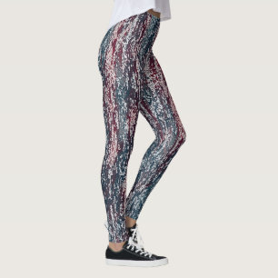 Muted Color Pattern Leggings