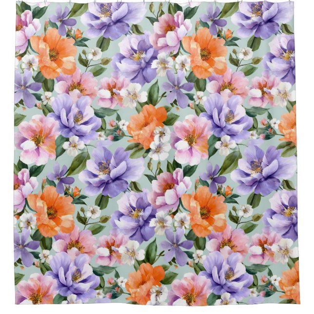 Muted Colorful Flowers Boho flower  (Front)