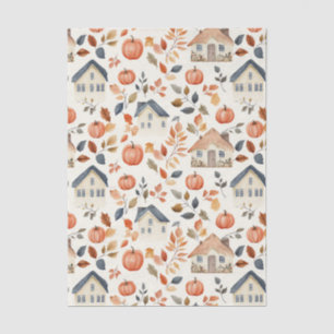 Muted coloured fall themed  tissue paper