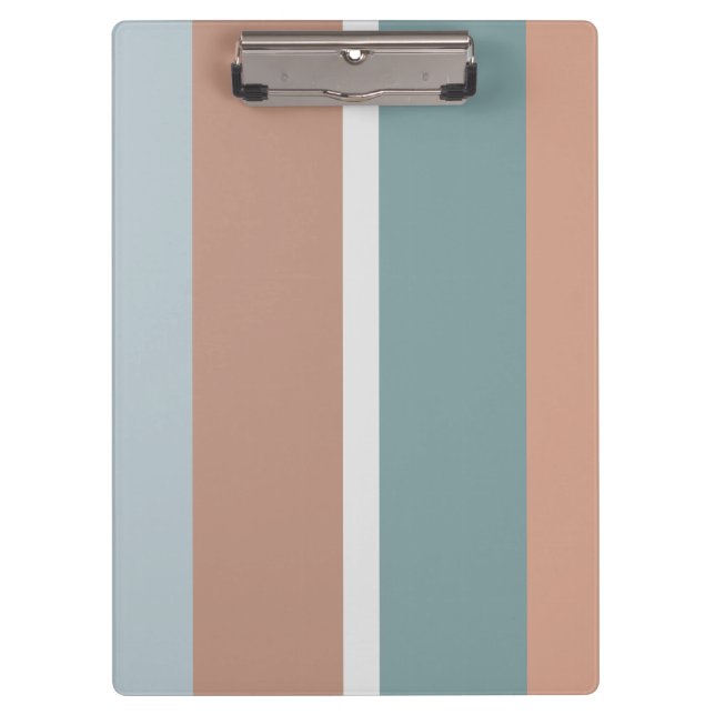 Muted colours stripes clipboard (Front)
