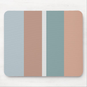 Muted colours stripes mouse pad