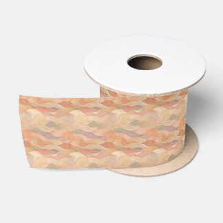 Muted Desert Sunset Wide Satin Ribbon