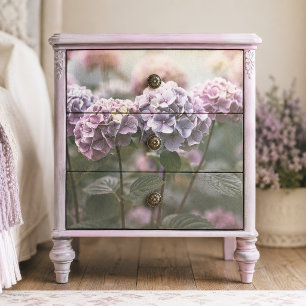 Muted Dusty Lavender Pompom Hydrangea Decoupage Tissue Paper