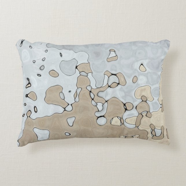 Muted Earth Tones Accent Pillow (Front)