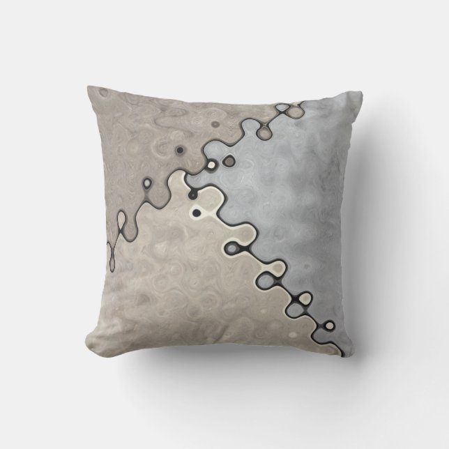 Muted Earth Tones Outdoor Pillow (Front)
