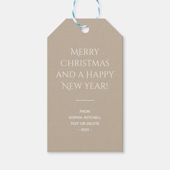 Muted Elegance - Calm Stone Gift Tags (Front)