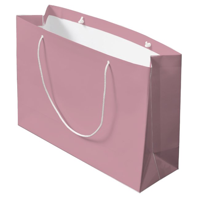 Muted Elegance - Large Misty Rose Gift Bag (Back Angled)