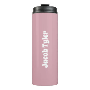 Muted Elegance - Misty Rose Customizable  Thermal Tumbler