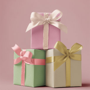 Muted Elegance - Solid Set 3 Wrapping Paper Sheet