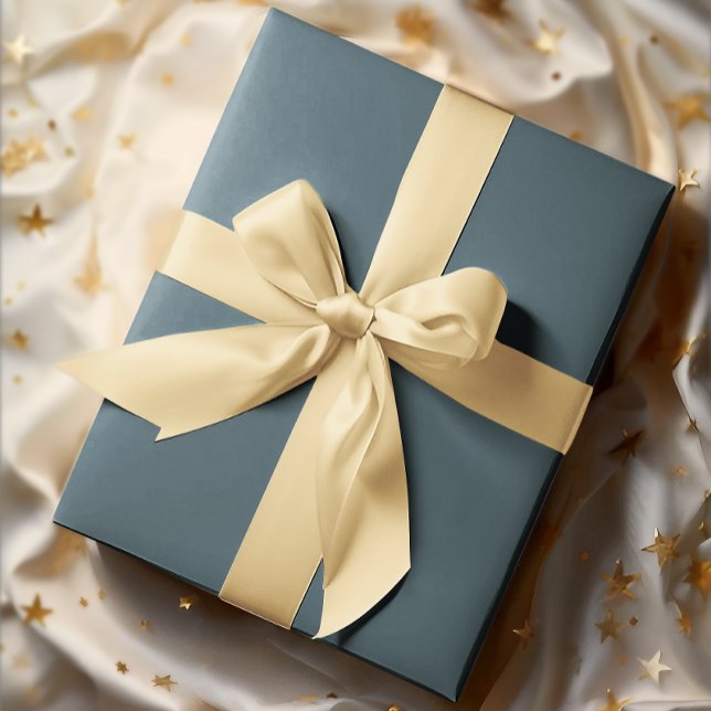 Muted Elegance - Solid Slate Blue  Wrapping Paper (Creator Uploaded)