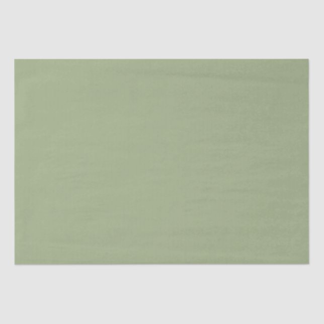 Muted Elegance - Solid Tranquil Sage  Tissue Paper (Front)